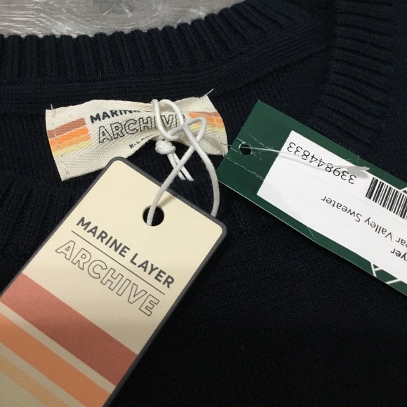 NWT MARINE LAYER Archive Bear Valley Sweater XL - Picture 9 of 11